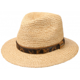 Natural Raffia Straw Traveler Hat - Stetson