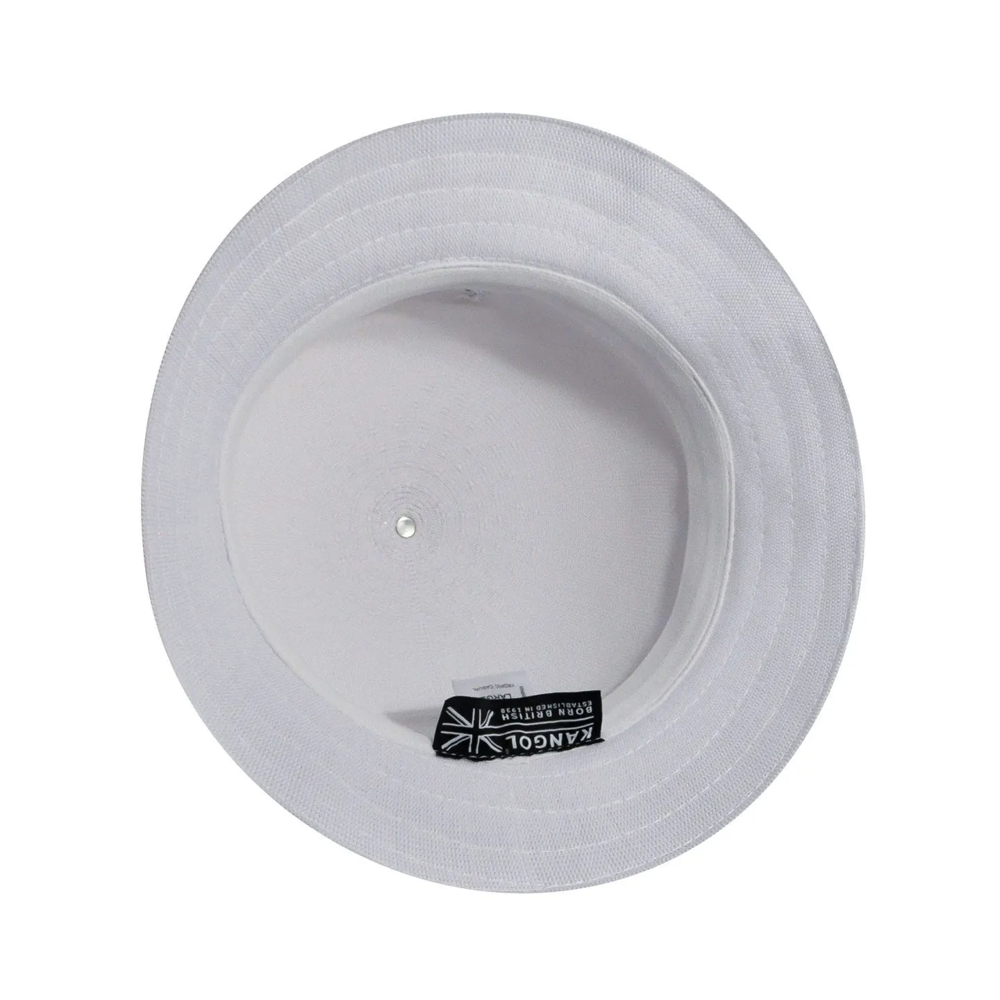White Tropic Casual Bucket Hat - Kangol Reference : 1680 | Traclet Hat Shop