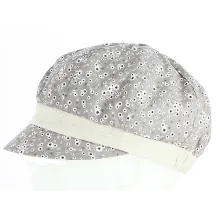 Newsboy Summer Daisy Cap Linen & Cotton Beige - Traclet Reference: 4242 | Traclet Hat Shop