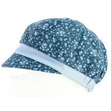 Casquette Gavroche Été Marguerite Lin & Coton Bleu - Traclet Reference : 2683 | Chapellerie Traclet