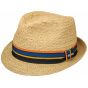 Stetson Natural Straw Silver Trilby Hat