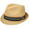 Stetson Natural Straw Silver Trilby Hat Reference: 4619 | Traclet Hat Shop