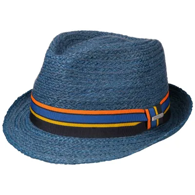 Chapeau Trilby Silver Paille Bleu - Stetson Reference : 4749 | Chapellerie Traclet