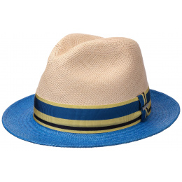 Panama Hat Player Panama Hat Beige & Blue- Stetson