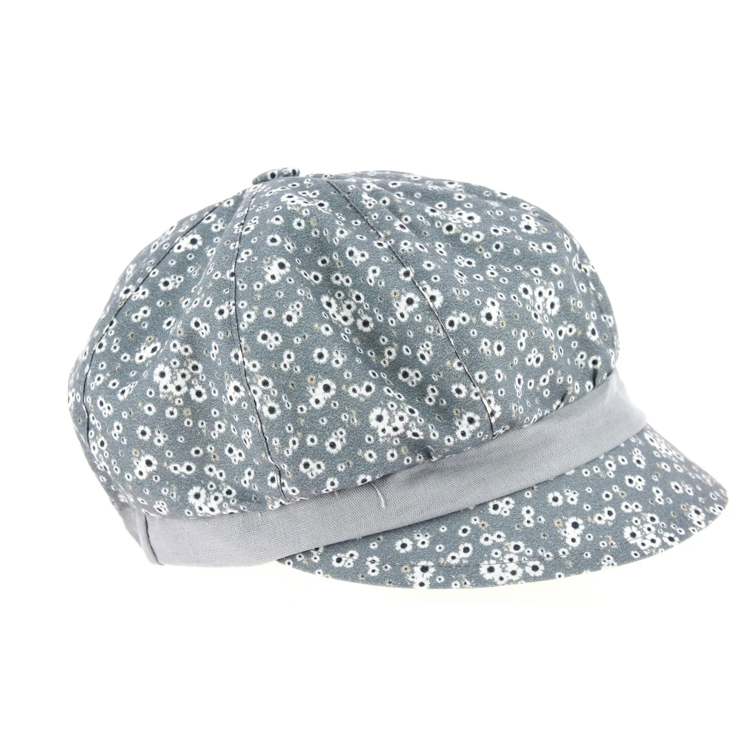 Summer Newsboy Cap Marguerite Linen & Cotton Sky Blue - Traclet Reference: 10324 | Chapellerie Traclet