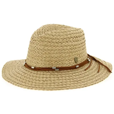 Baracoa Paper Straw Fedora Hat Camel - Traclet Reference: 10329 | Traclet Hatters