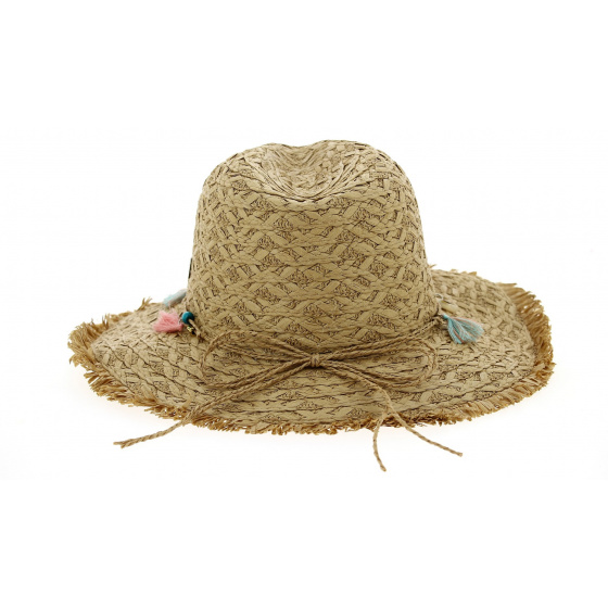 Chapeau Fedora Playa Paille Papier Tabac- Traclet Chapeau Fedora Playa Paille Papier Tabac- Traclet