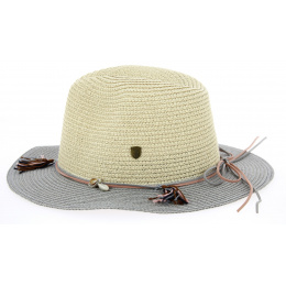 Manzanillo Straw Safari Hat Ivory Paper- Traclet