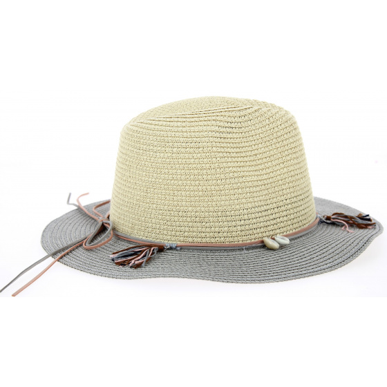 Chapeau Safari Manzanillo Paille Papier Ivoire- Traclet Chapeau Safari Manzanillo Paille Papier Ivoire- Traclet