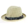 Chapeau Trilby Mariel Paille Papier Naturel- Traclet Reference : 10339 | Chapellerie Traclet