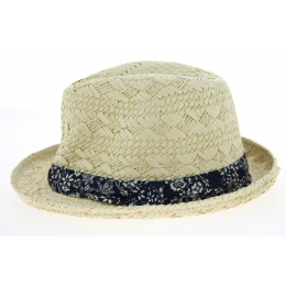 Trilby Hat Mariel Straw Natural Paper Trilby Hat - Traclet