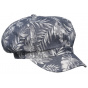 Retro Summer Newsboy Cap Futuna Cotton Blue Denim - Traclet