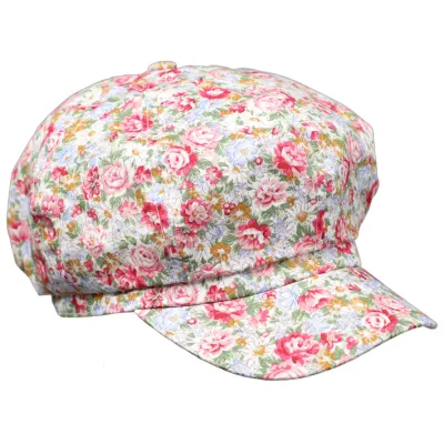 Casquette Gavroche Rétro Été Jorja Coton Rose- Traclet Reference : 10345 | Chapellerie Traclet