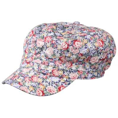 Casquette Gavroche Rétro Été Jorja Coton Violet- Traclet Reference : 10346 | Chapellerie Traclet
