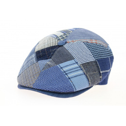 6-Panel Jean Patchwork Linen Cap - Traclet