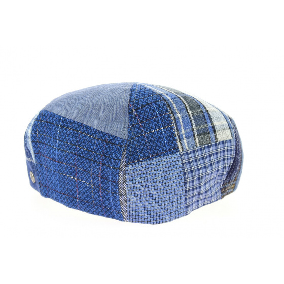 Casquette 6 Côtes Jean Patchwork Lin- Traclet