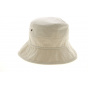 Beige Cotton Denain Bucket Hat - Traclet