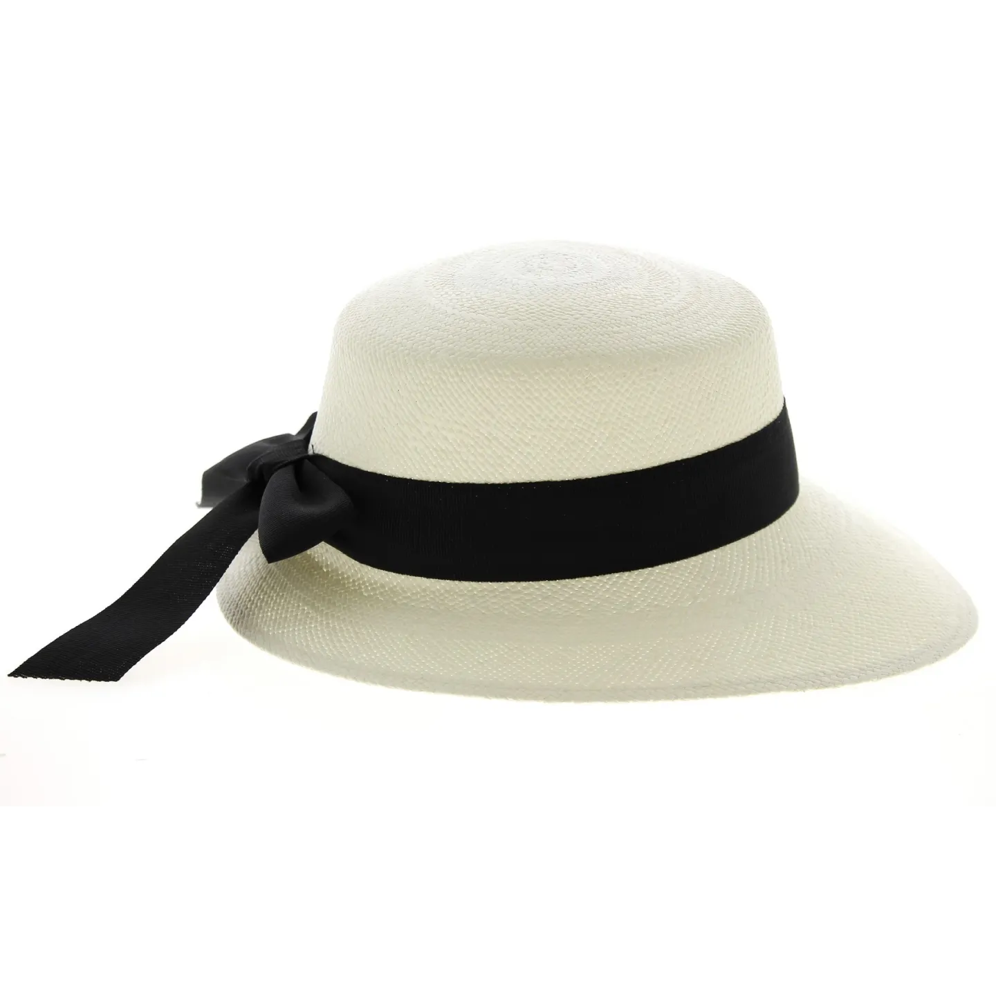 Casquette Giuditta Panama Ruban Noir - Traclet  Reference : 10355 | Chapellerie Traclet