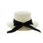 Giuditta Panama Cap with Black Ribbon - Traclet