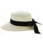 Panama Straw Cap Giuditta Black Ribbon