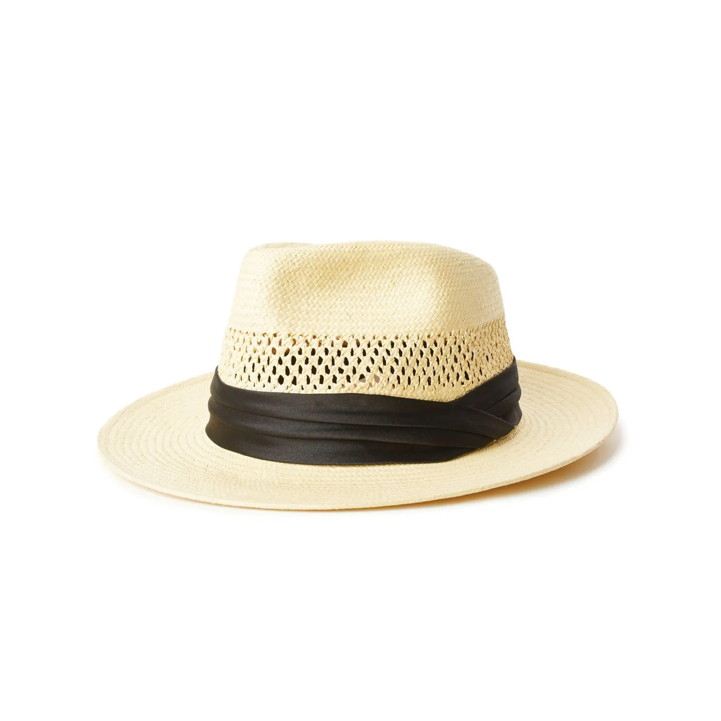 Chapeau Fedora Goodman Paille Naturelle- Brixton Reference : 10365 | Chapellerie Traclet