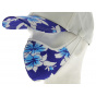 Baseball Cap + White & Blue Hawaii Cotton Mask Kit - Traclet