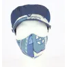Stewart Cap + White & Blue Hawaii Cotton Mask Kit - Traclet Reference: 10369 | Traclet Hat Shop
