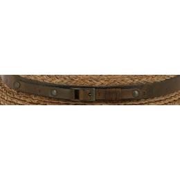 PorkPie Hat Indian Wells Straw Beige - Traclet