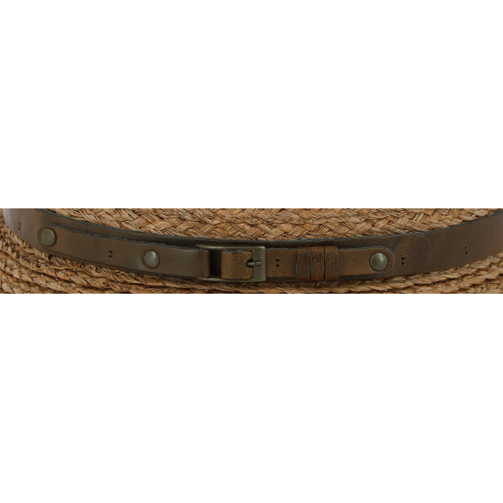 Indian Wells Straw Porkpie Hat - Traclet Indian Wells Straw Porkpie Hat - Traclet