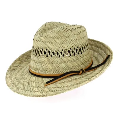Chapeau Fedora Cefalu Paille Naturelle- Traclet Reference : 10426 | Chapellerie Traclet