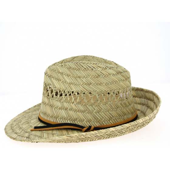 Chapeau Fedora Cefalu Paille Naturelle- Traclet