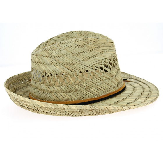 Chapeau Fedora Cefalu Paille Naturelle- Traclet