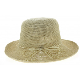 Capeline Horia Paille Papier Beige- Traclet