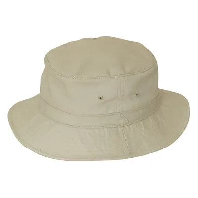 Beige Cotton Anti-UV Bucket Hat - Traclet Reference: 10441 | Traclet Hat Shop