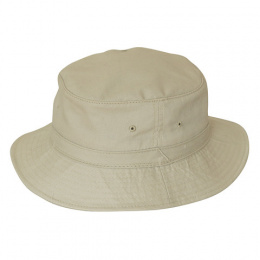 Beige Cotton Anti-UV Bucket Hat - Traclet