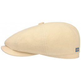 Cream Cotton/Linen Hatteras Cap - Stetson