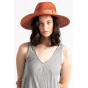 Joanna Wide Brim Straw Traveller Hat Autumn - Brixton