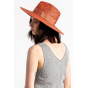 Joanna Wide Brim Straw Traveller Hat Autumn - Brixton