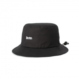 Brixton Gate Black Cotton Bucket Hat