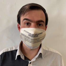 White Elastic "Certificate" Fancy Mask - Traclet