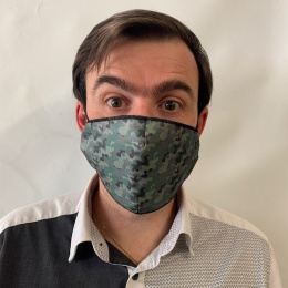 Fancy Camouflage Mask with Black Elastic - Traclet