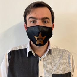 Black Elastic Fantasy Cinema Mask - Traclet