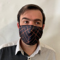 Geometric Fancy Elastic Mask Black- Traclet