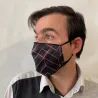 Geometric Fancy Mask with Black Elastic - Traclet Reference: 10373 | Traclet Hat Shop