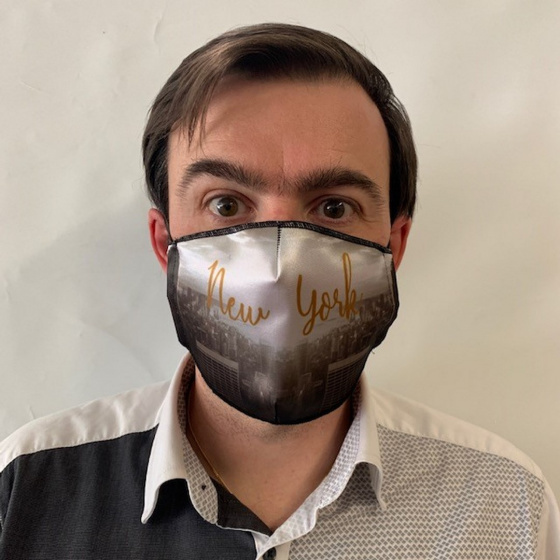New York Fancy Mask Black Elastic - Traclet