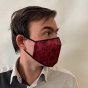 Fuchsia Lace Mask with Black Elastic - Traclet