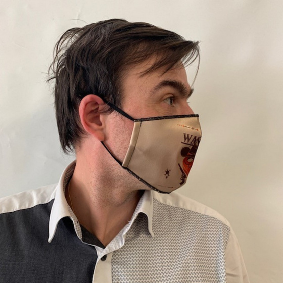 Masque Western Fantaisie Élastique Noir- Traclet