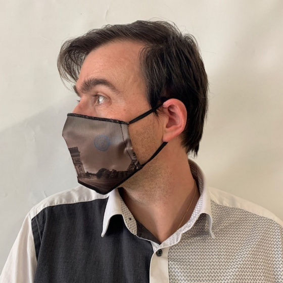 Masque Paris Arc de Triomphe Fantaisie Élastique Noir- Traclet