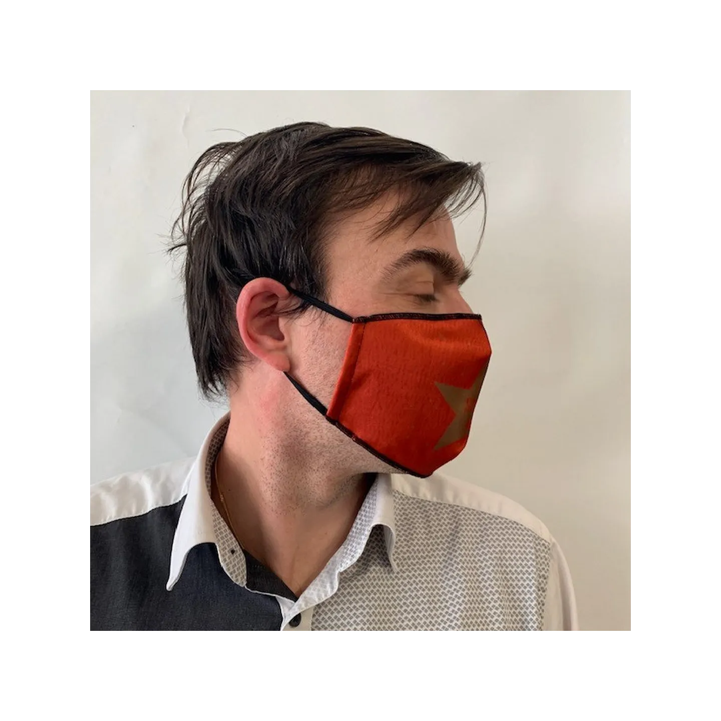 Black Elastic Star Fantasy Mask - Traclet Reference: 10381 | Traclet Hat Shop