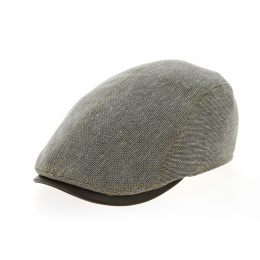 Brown Cotton & Linen Jackson Flat Cap - Göttmann